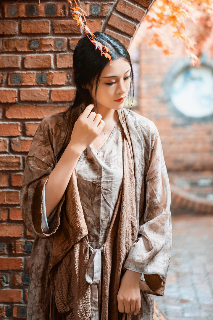 国潮古风气质美女主播写真高清图片