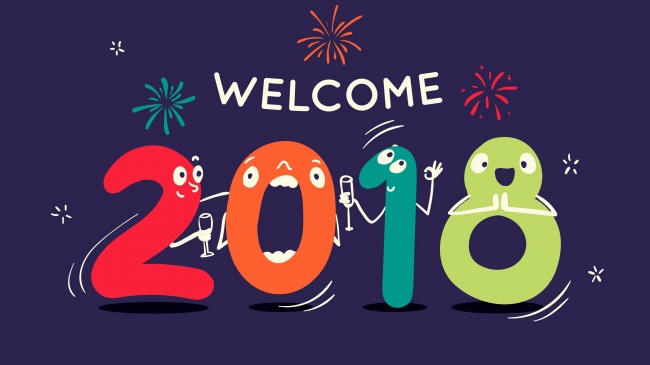 2018新年快乐图片