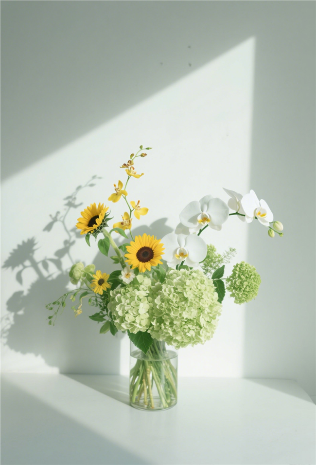 小清新光影艺术摄影插花图片