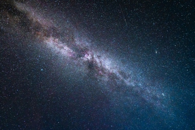 唯美夜空繁星点点图片