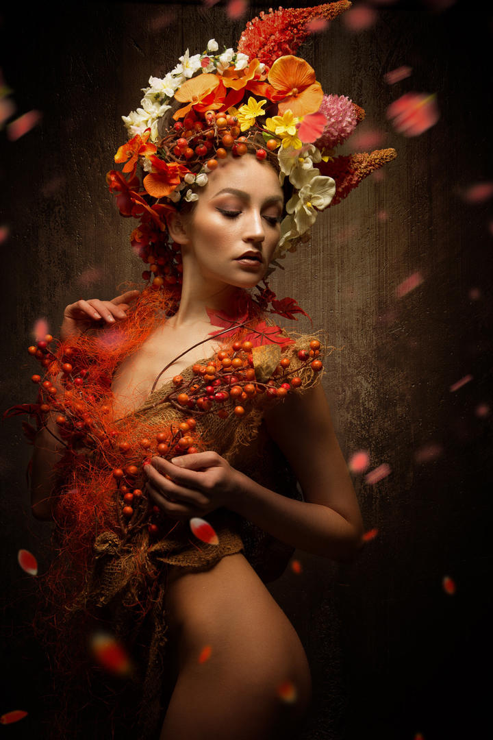 唯美欧美美女肖像艺术写真图片