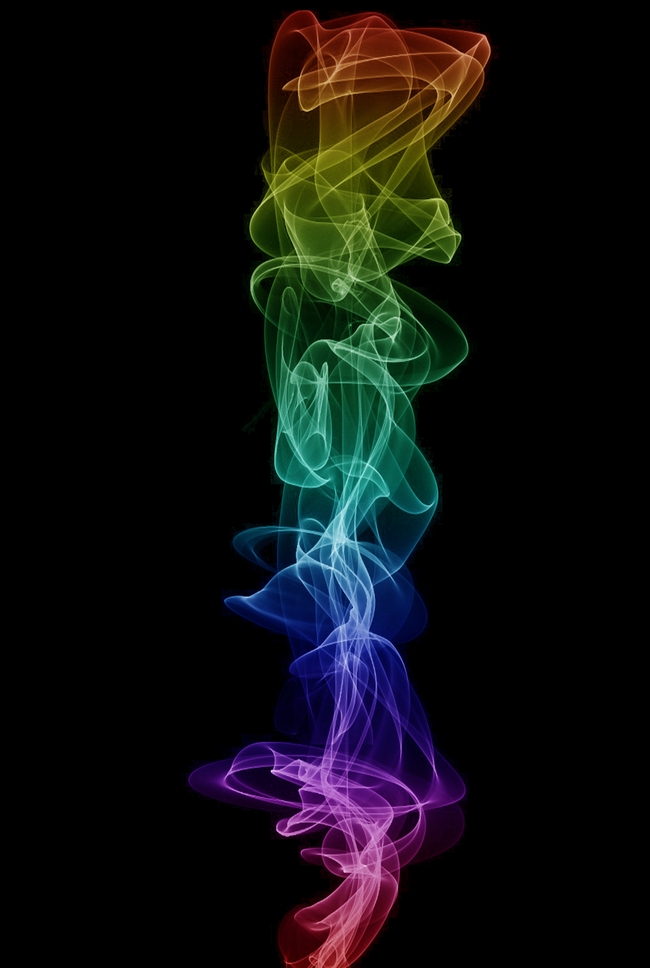 烟絮状彩色艺术抽象背景图片