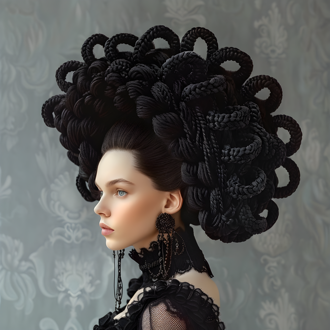 时尚创意欧美风格艺术发型设计图片