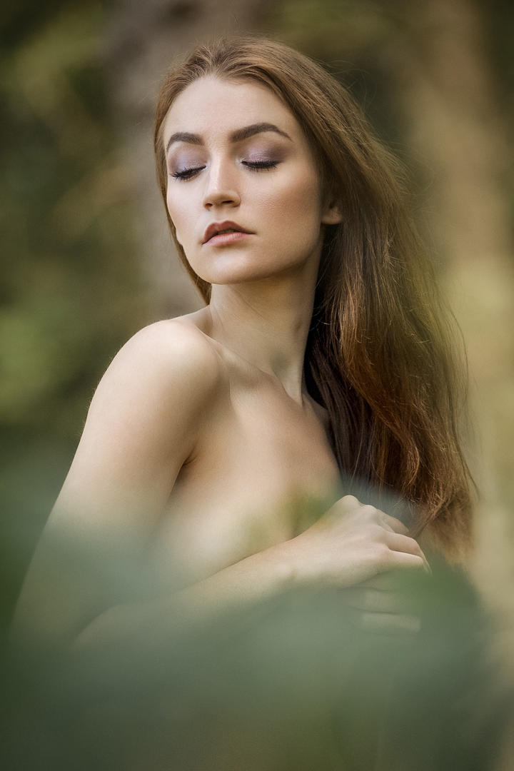 欧美美女女生肖像艺术写真图片