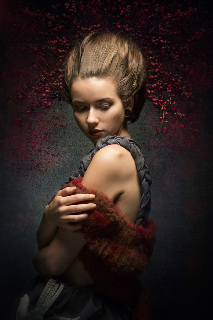 欧美女生古典气质肖像写真