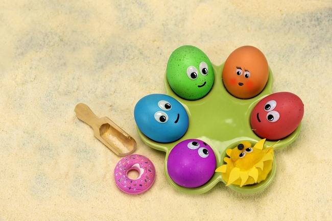可爱复活节彩蛋图案图片
