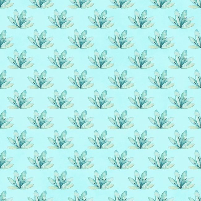 卡通植物平铺无缝背景图片