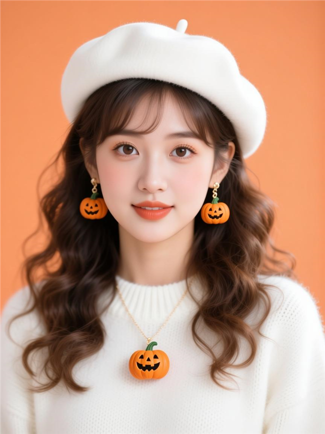万圣节主题可爱美女写真图片