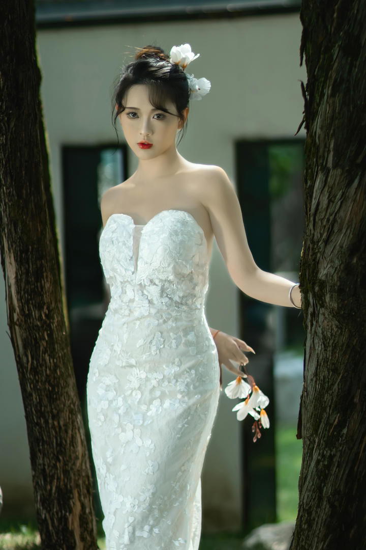 清纯美女新娘138人但人文艺术摄影图片