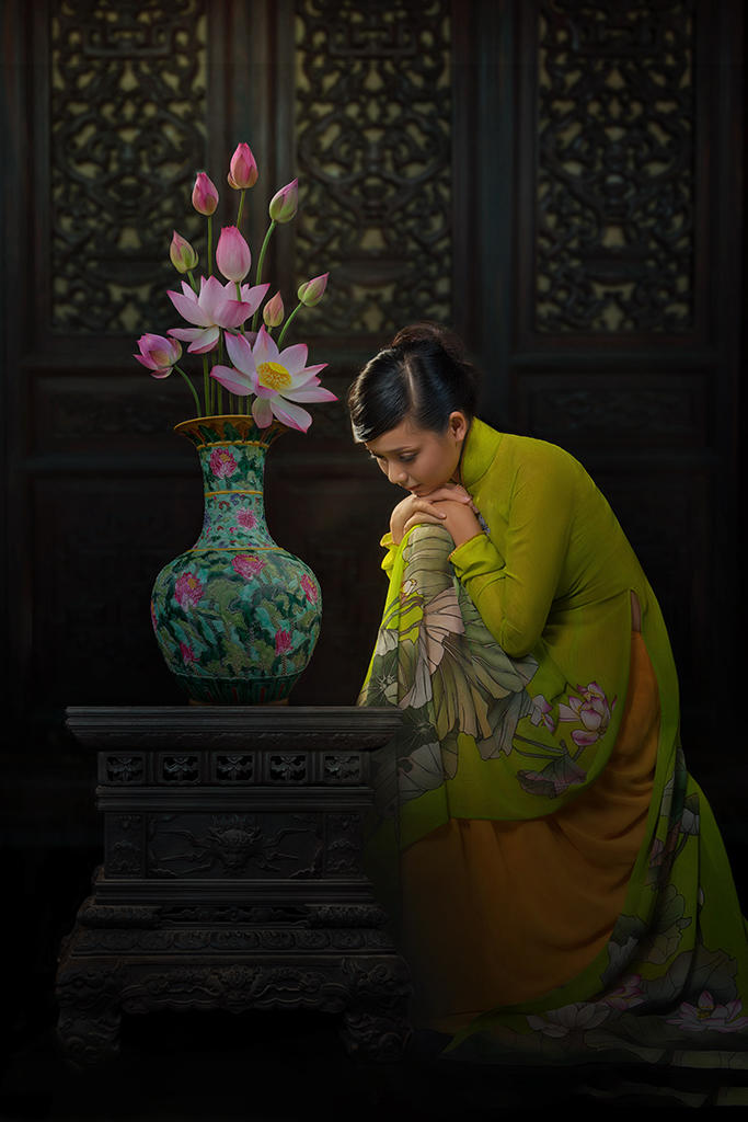 越南古典美女人像艺术写真图片