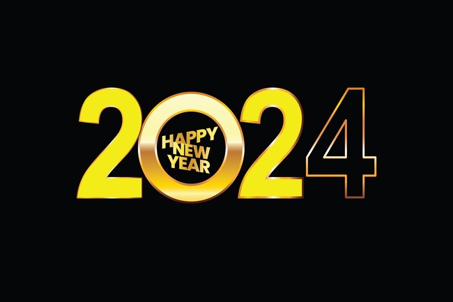 2024年新年数字壁纸设计图片