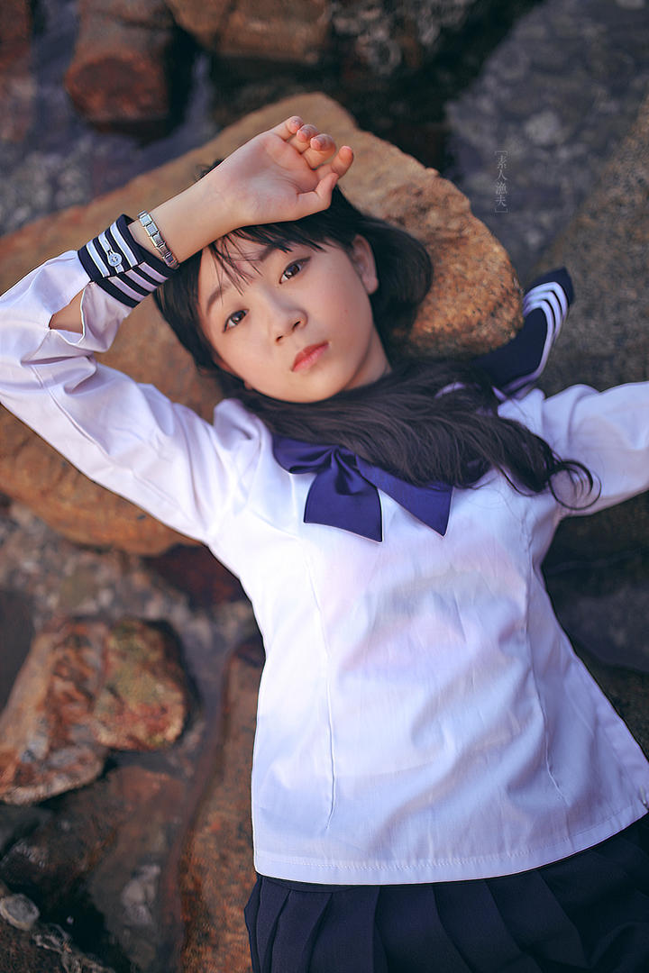 穿水手服的甜美少女高清美女人像摄影写真图片