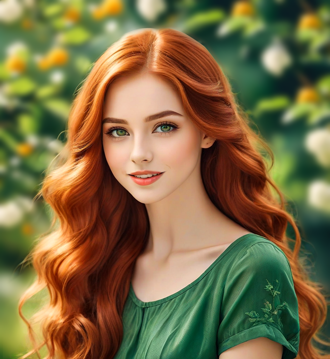 欧美清新大波浪卷发美女写真图片