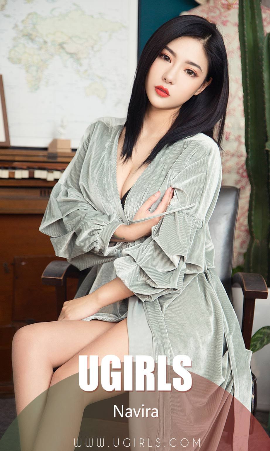 尤果网美女模特樱桃Naughty腹部水墨刺青内衣诱惑写真